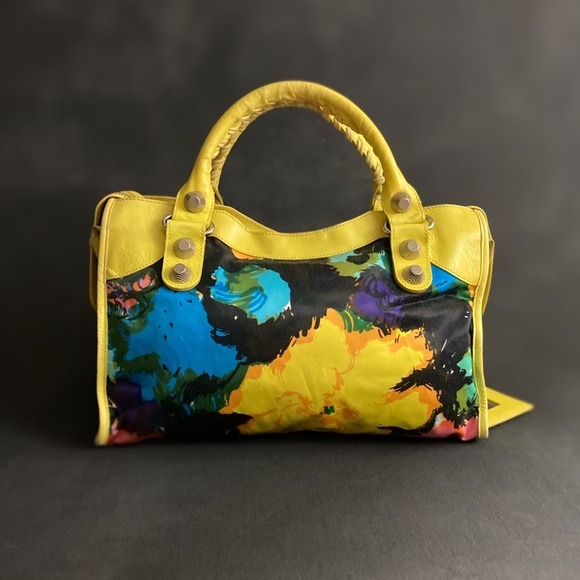 Balenciaga Giant City Floral Bouton D’or w/ Strap - Picture 2 of 8